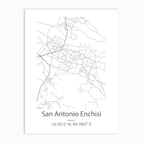 San Antonio Del Sur,Cuba Minimalist Map Art Print