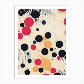 Abstract Polka Dots 1 Art Print