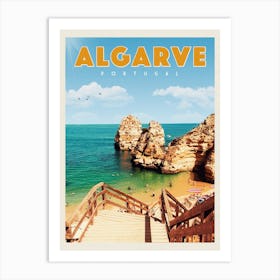 Algarve Portugal Travel Poster Art Print