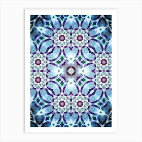 Purple Watercolor Pattern Art Print