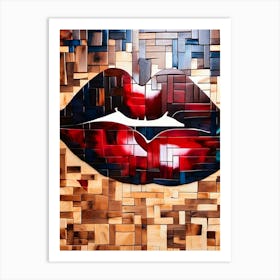 Kissable Lips Art Print