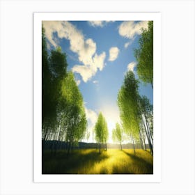 Birch Forest Art Print