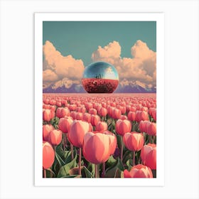 Pink Tulips 1 Art Print