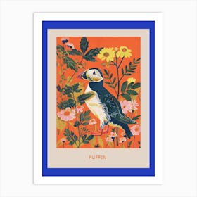 Spring Birds Poster Puffin 3 Art Print