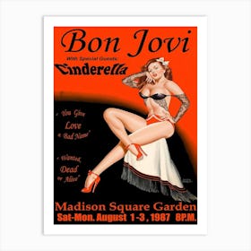 Bon Jovi Cinderella Sign Aluminum Metal Art Print