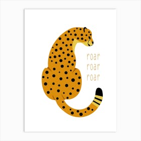 Cheetah Kids Art Art Print