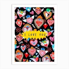 I love you(Black edition) Poster