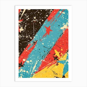 Splatter Background Art Print