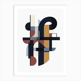 Abstract Geometric Shapes 4 Art Print