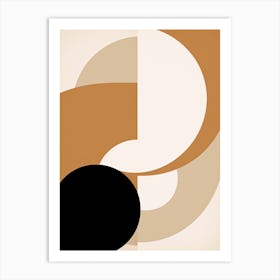 Bauhaus Mirage: Beige Art Print