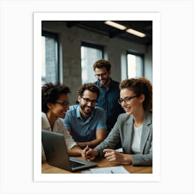 Group Of Business People Art Print