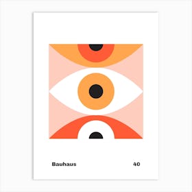 Geometric Bauhaus Poster 40 Art Print