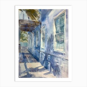 'Blue House' 5 Art Print