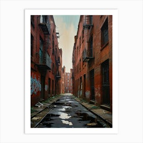 Abandoned Alley Art Print