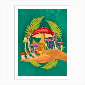 Mushroom cosmos Art Print