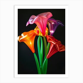 Bright Inflatable Flowers Coral Bells 2 Art Print