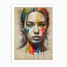 Portrait Of A Woman 7 Art Print