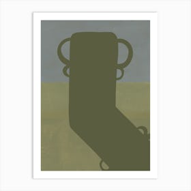 Silhouette of a Vase Art Print