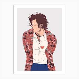 Harry Styles Illustration  4 Art Print