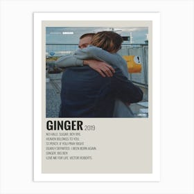 Brockhampton Ginger Minimalist Album Cover Poster 1 Art Print