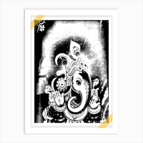 Ganesh By Binod Dawadi 1 Art Print