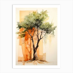 Watercolor Tree Art Print