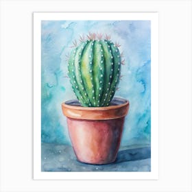 Watercolor Cactus Art Print