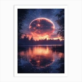 Planet In The Sky Art Print