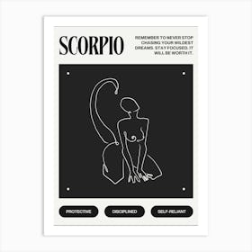 Scorpio Zodiac Sign Art Print