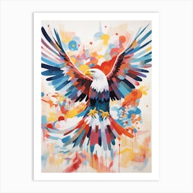 Bird Painting Collage Eagle 1 Art Print