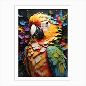 Colorful Parrot Art Print