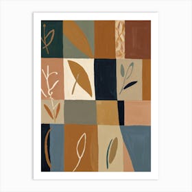 Abstract Leaves Art Print