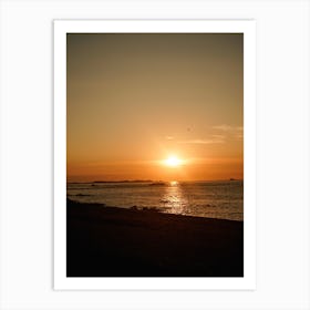 Sunset At The Beach Art Print