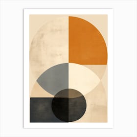 Abstract Circles, Bauhaus 10 Art Print