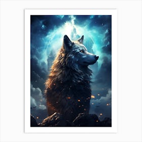 Wolf Moon Art Print