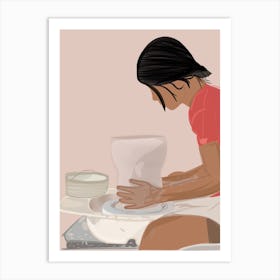 Potter'S Wheel Art Print