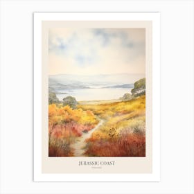 Jurassic Coast England Uk Trail Poster Art Print