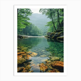 Clear Water In A Mountain Stream 1 Art Print