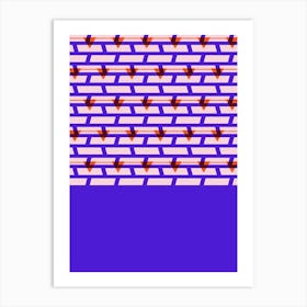 Shoreditch Shutters Purple Art Print