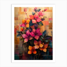 Abstract Flower Painting 3 Art Print