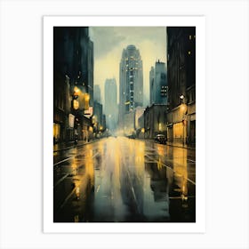 The City After The Rain Art Print