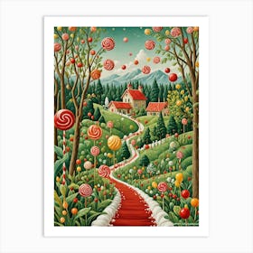 Lollipop Road Art Print