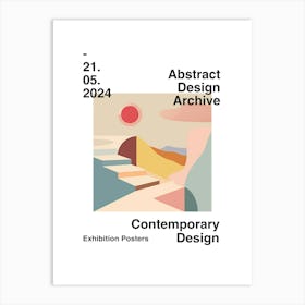 Abstract Design Archive Poster 02 Art Print