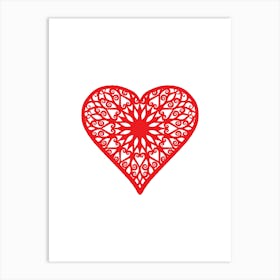 Valentines Day Heart Art Print