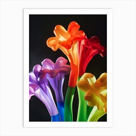Bright Inflatable Flowers Statice Art Print