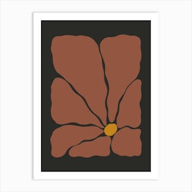 Autumn Flower 02 - Scarlet Art Print