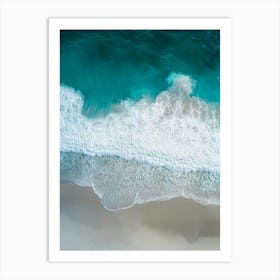 Aerial View Of A Beach 155 Art Print