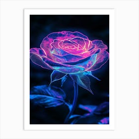 Purple Rose 1 Art Print