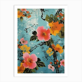 Hokusai  Great Japan Flowers Japanese 18 Art Print