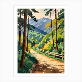 Road To The Mountains Art Print